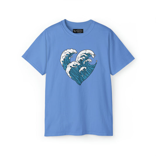 Heart Waves Unisex Ultra Cotton Tee