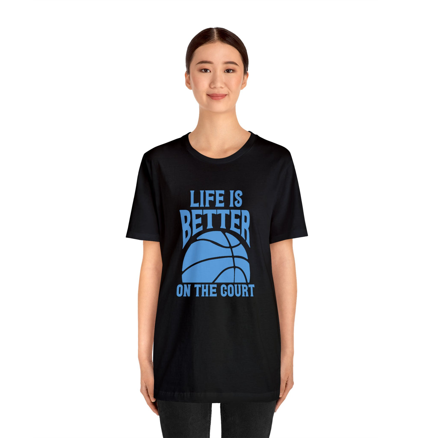 Life is better on the court Short Sleeve Tee