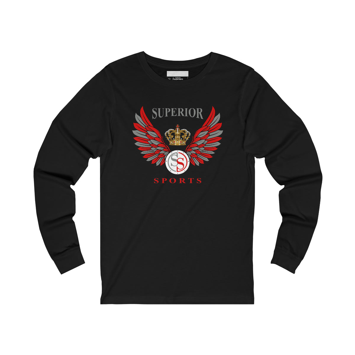 Men Long Sleeve Wings SS Tee