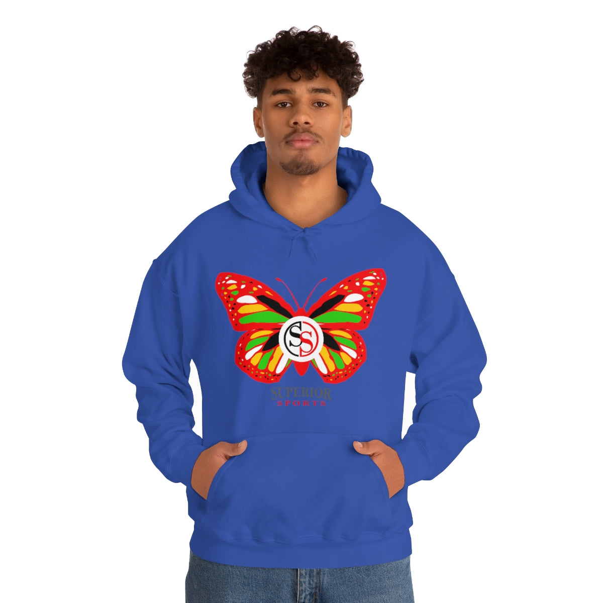 Ladies Hoodie Colorful Butterfly