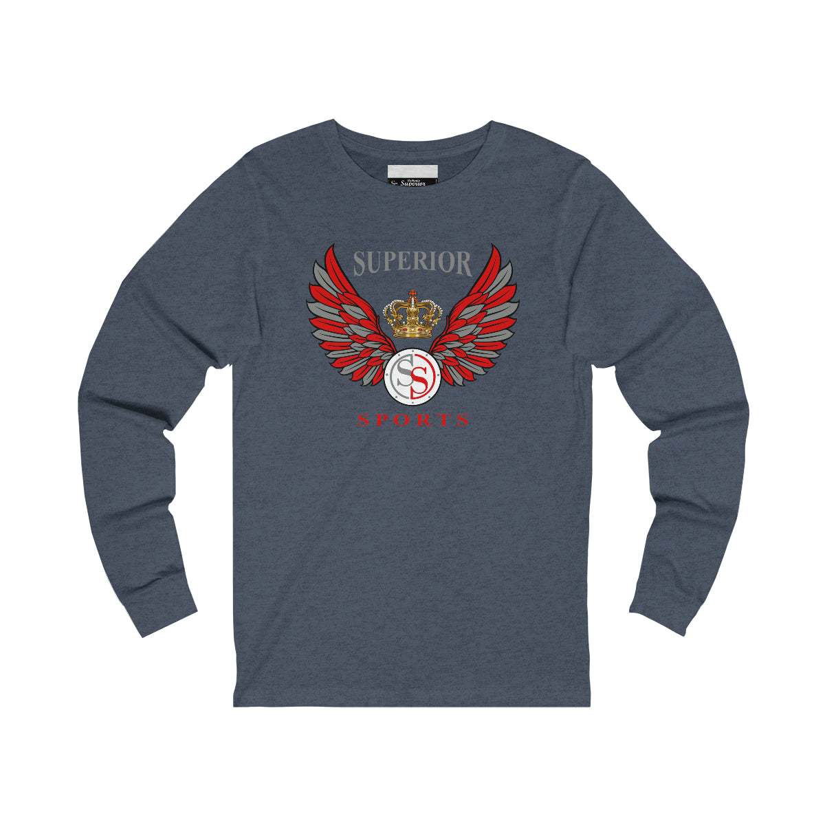 Men Long Sleeve Wings SS Tee