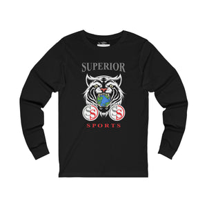 Men Long Sleeve White Tiger SS Tee