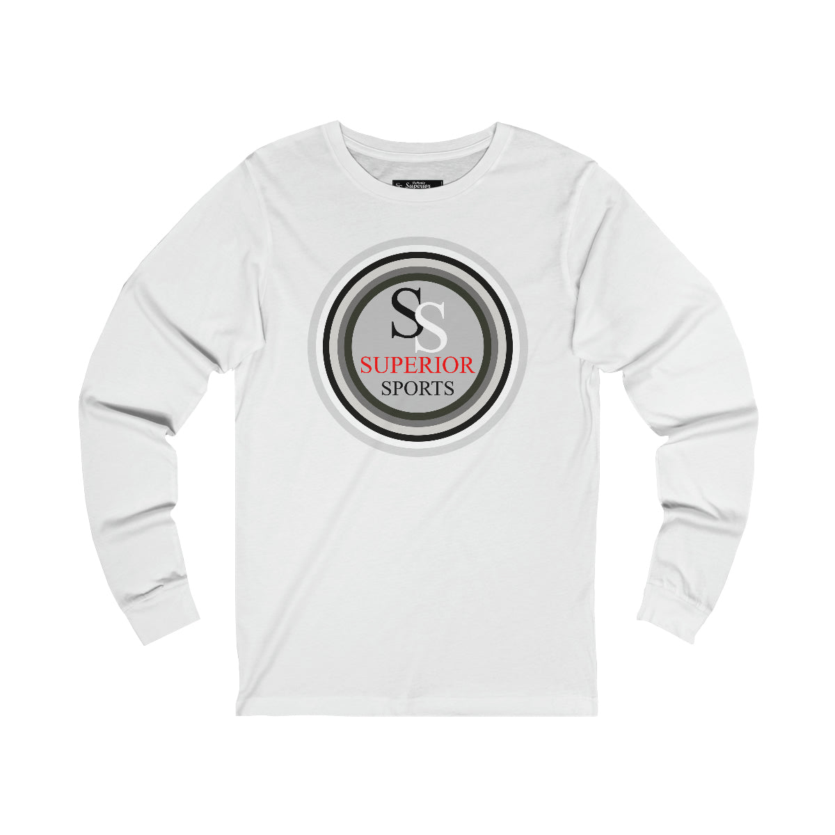 Men Long Sleeve Multi Gray Circles SS  Tee
