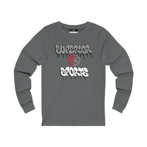 Men Long Sleeve Ghoulish Gray SS Tee