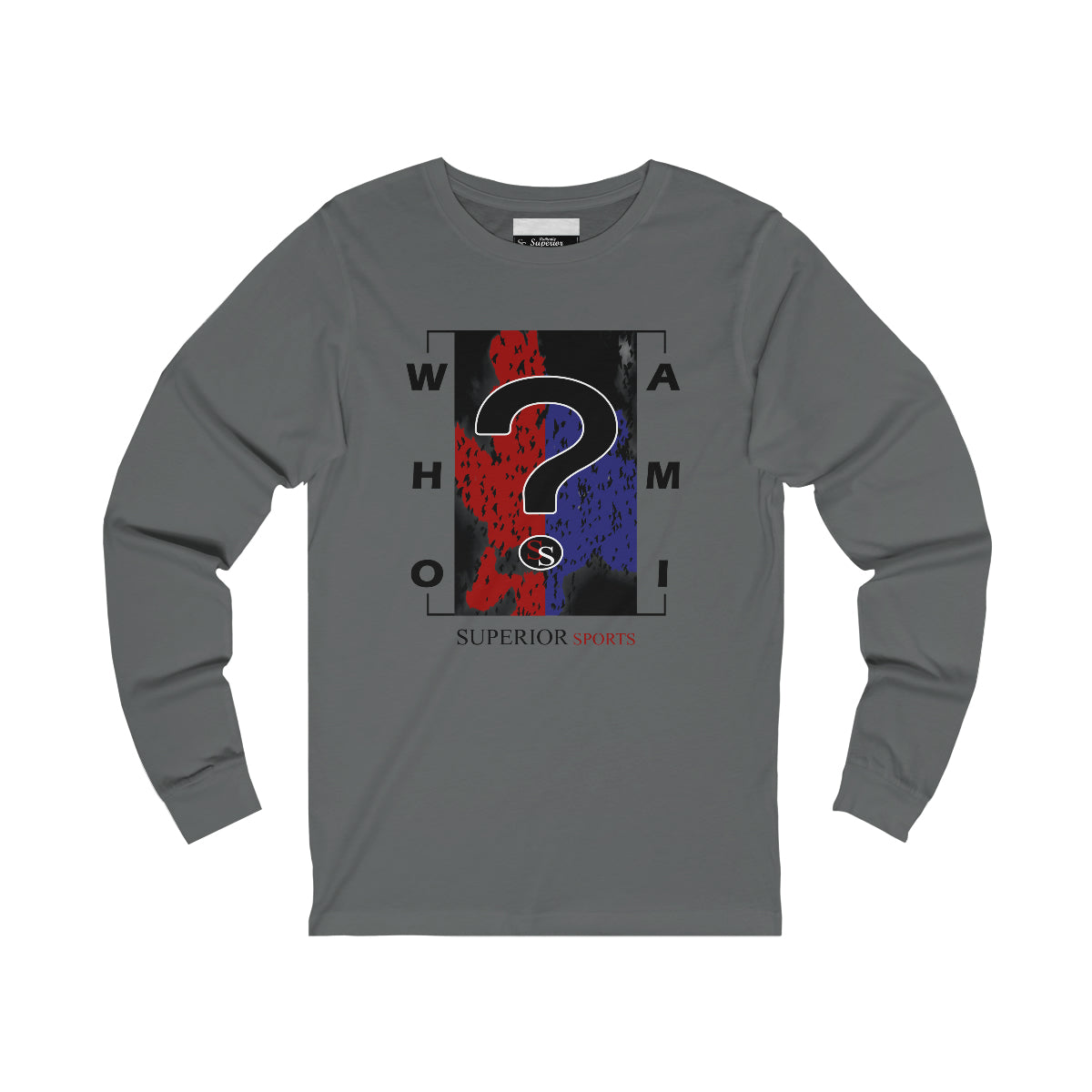 Men Long Sleeve Who Am I  Long Sleeve Tee
