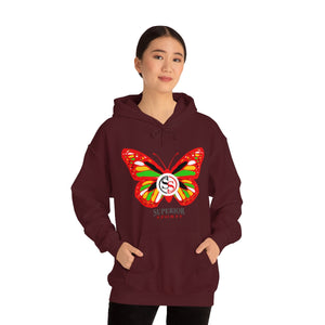 Ladies Hoodie Colorful Butterfly