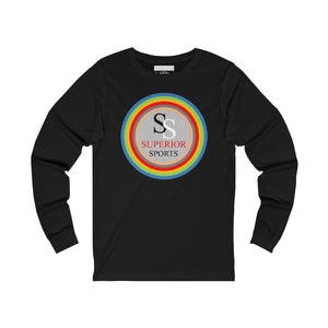 Men Long Sleeve Colorful Circles SS Tee