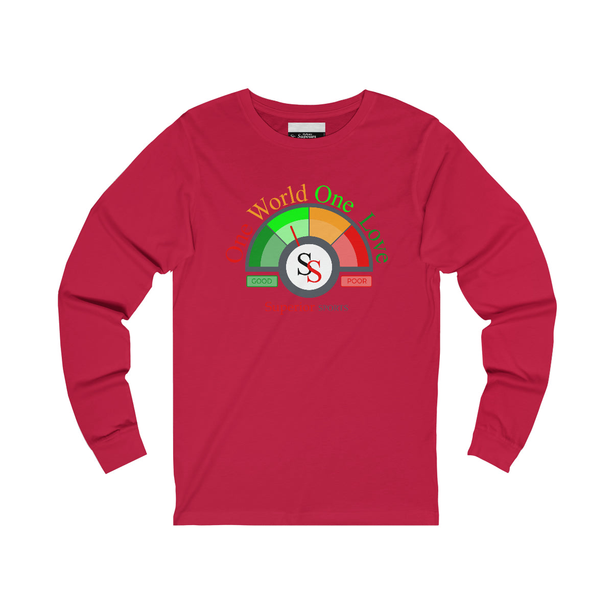 Men Long Sleeve One World One Love Tee