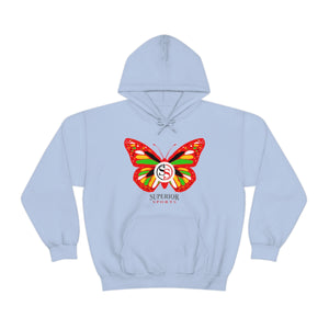 Ladies Hoodie Colorful Butterfly