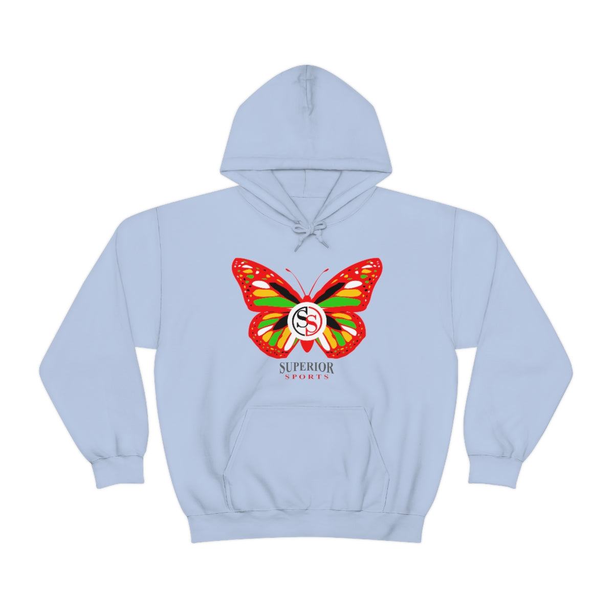 Ladies Hoodie Colorful Butterfly