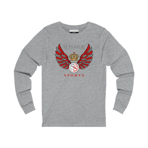Men Long Sleeve Wings SS Tee