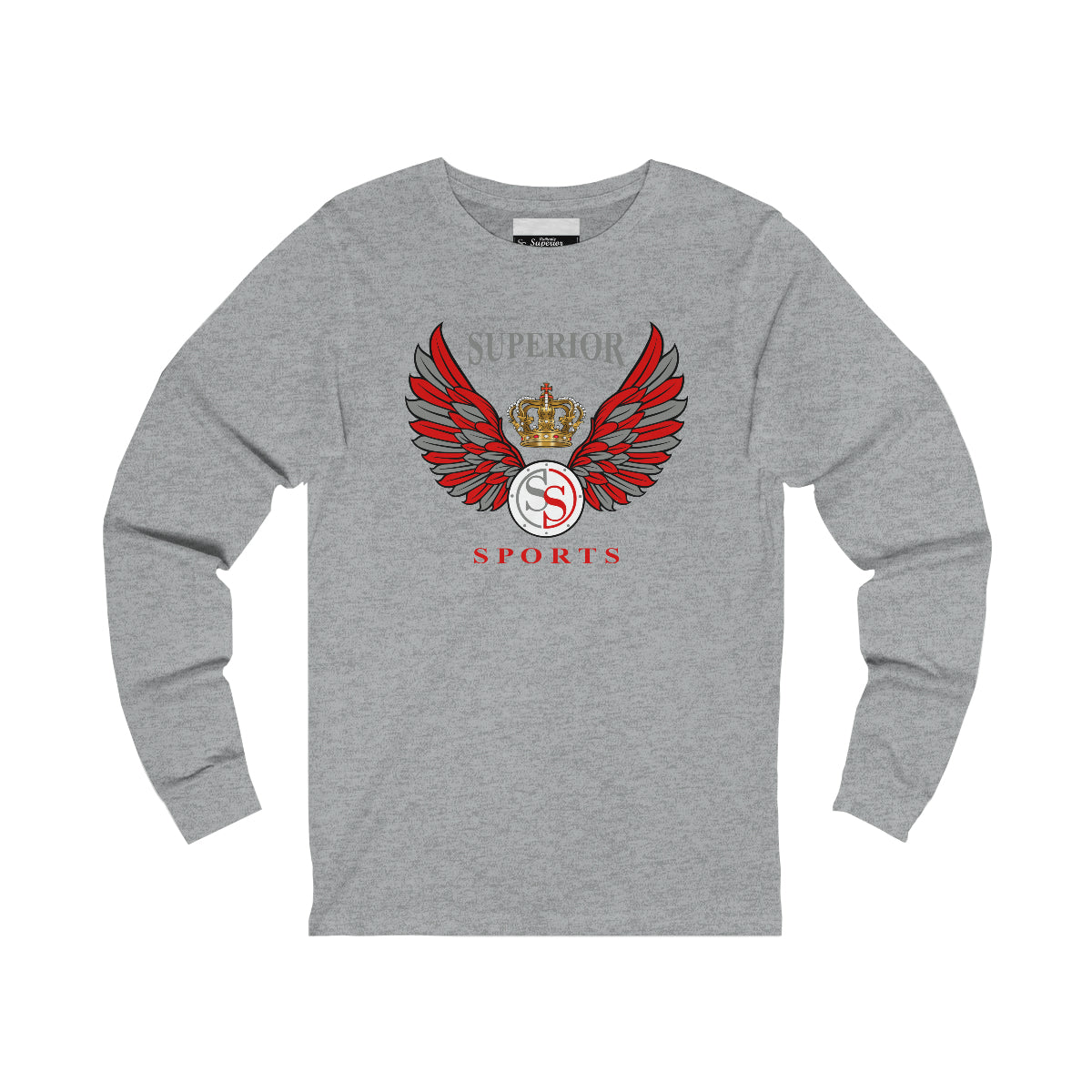Men Long Sleeve Wings SS Tee