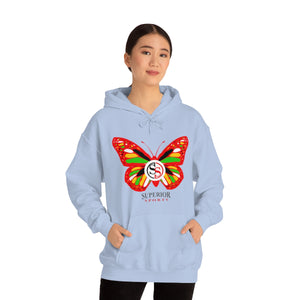 Ladies Hoodie Colorful Butterfly