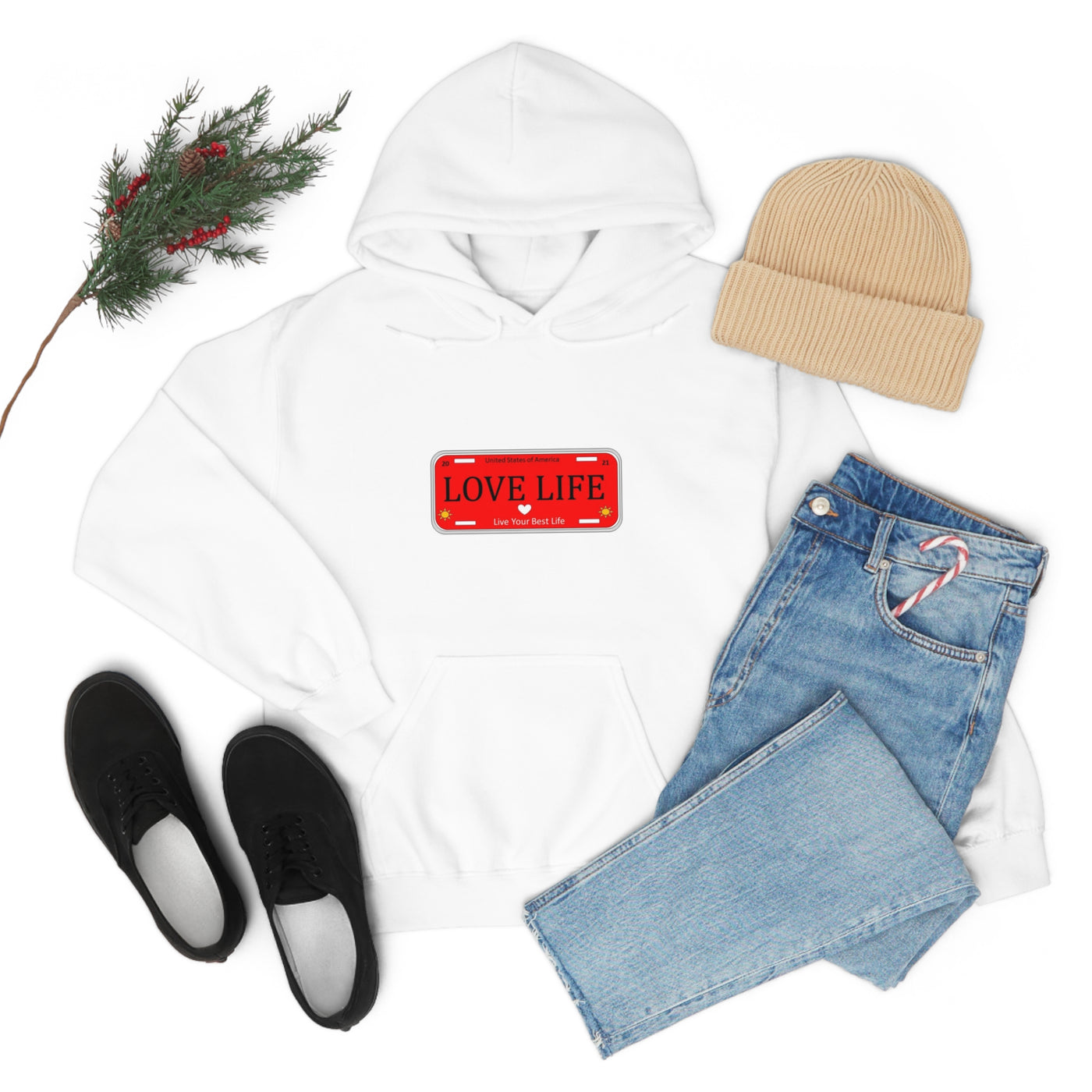 LADIES HOODED SWEATSHIRT