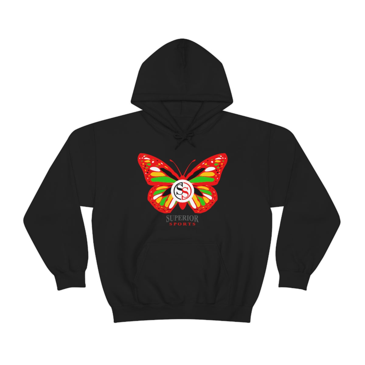 Ladies Hoodie Colorful Butterfly
