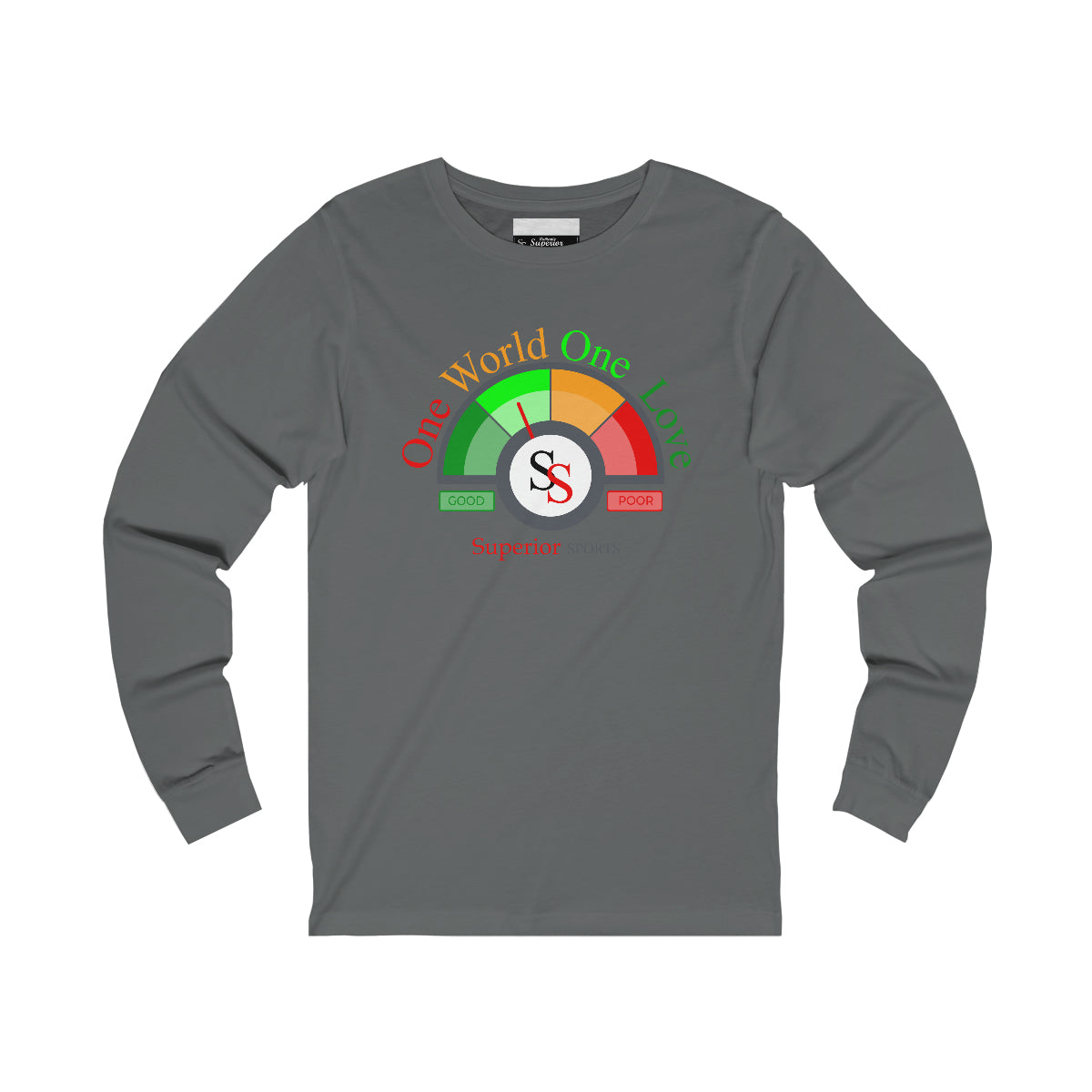 Men Long Sleeve One World One Love Tee