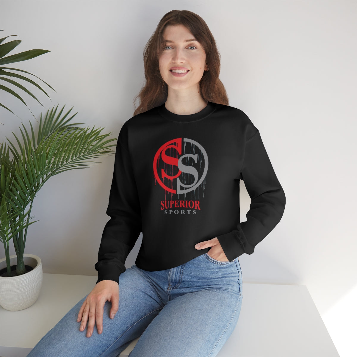 Men Double sided Crewneck Sweatshirt