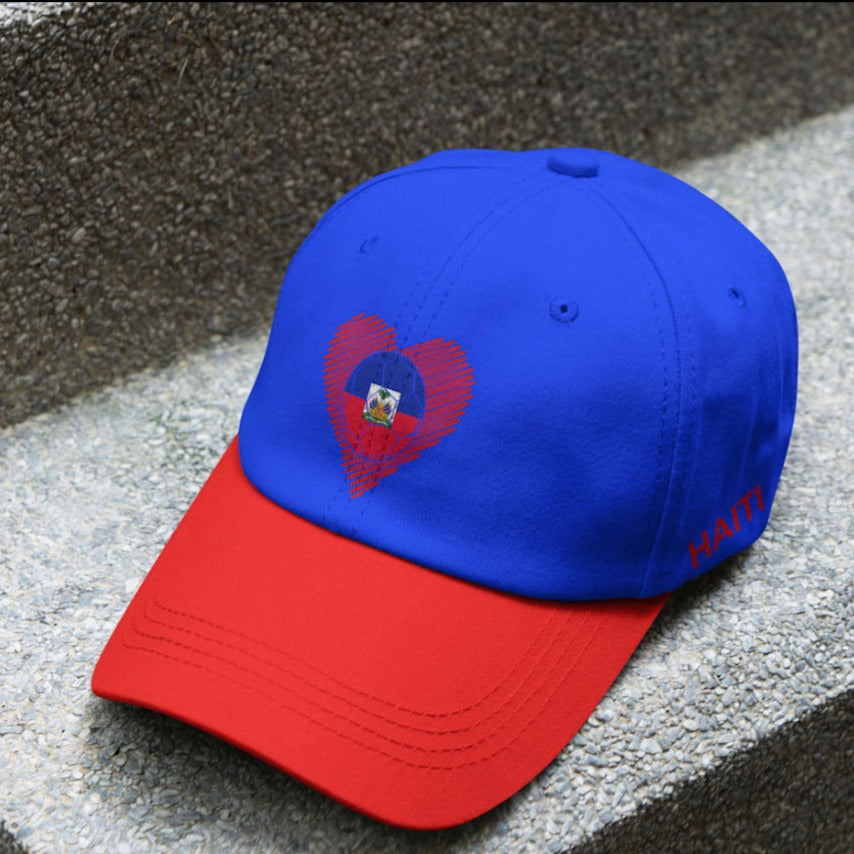 HAITI RED AND BLUE CAP