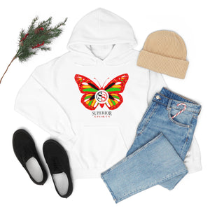 Ladies Hoodie Colorful Butterfly