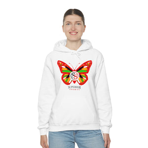 Ladies Hoodie Colorful Butterfly