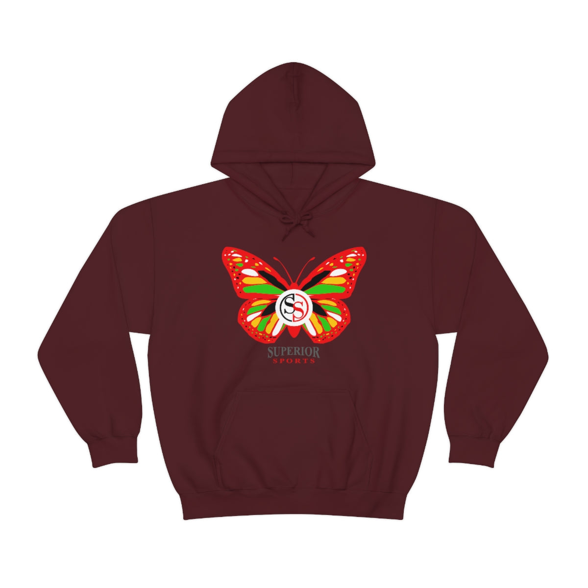 Ladies Hoodie Colorful Butterfly