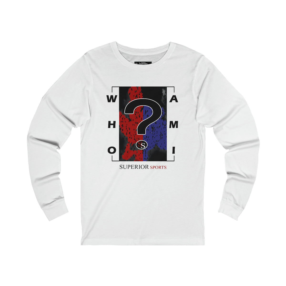 Men Long Sleeve Who Am I  Long Sleeve Tee