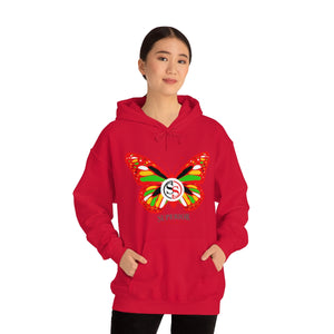 Ladies Hoodie Colorful Butterfly