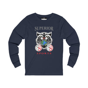Men Long Sleeve White Tiger SS Tee