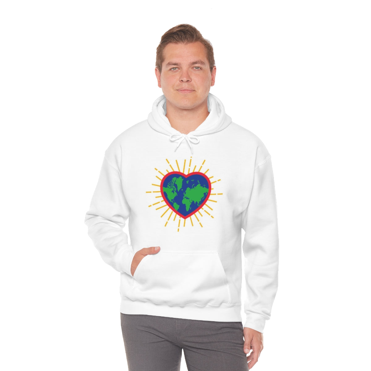 Ladies Hoodie Love Heart