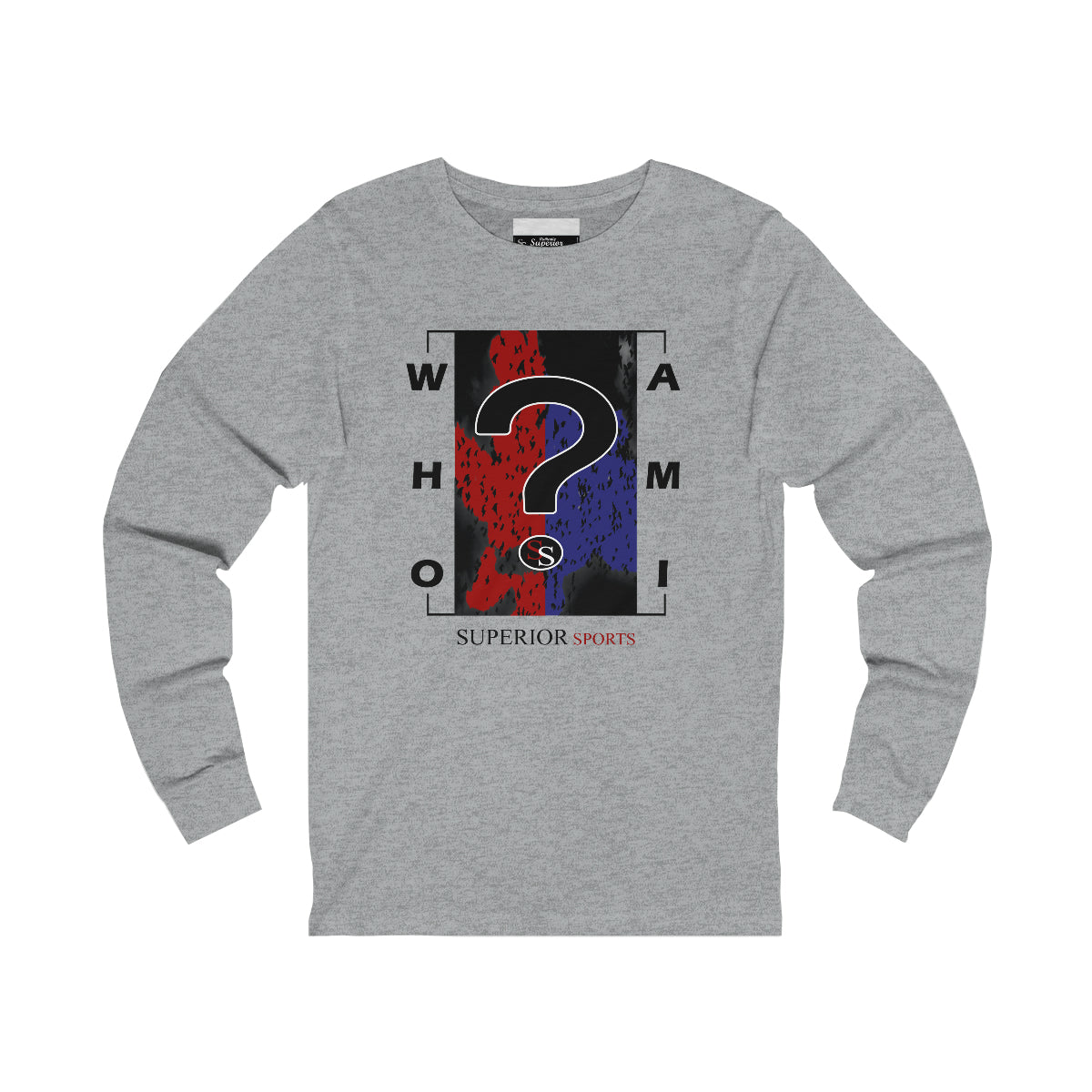 Men Long Sleeve Who Am I  Long Sleeve Tee