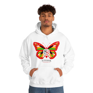 Ladies Hoodie Colorful Butterfly
