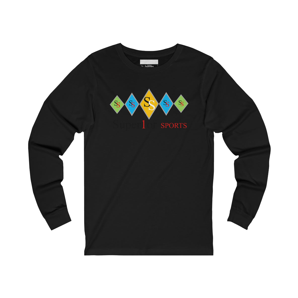 Men Long Sleeve 5 Diamonds Tee
