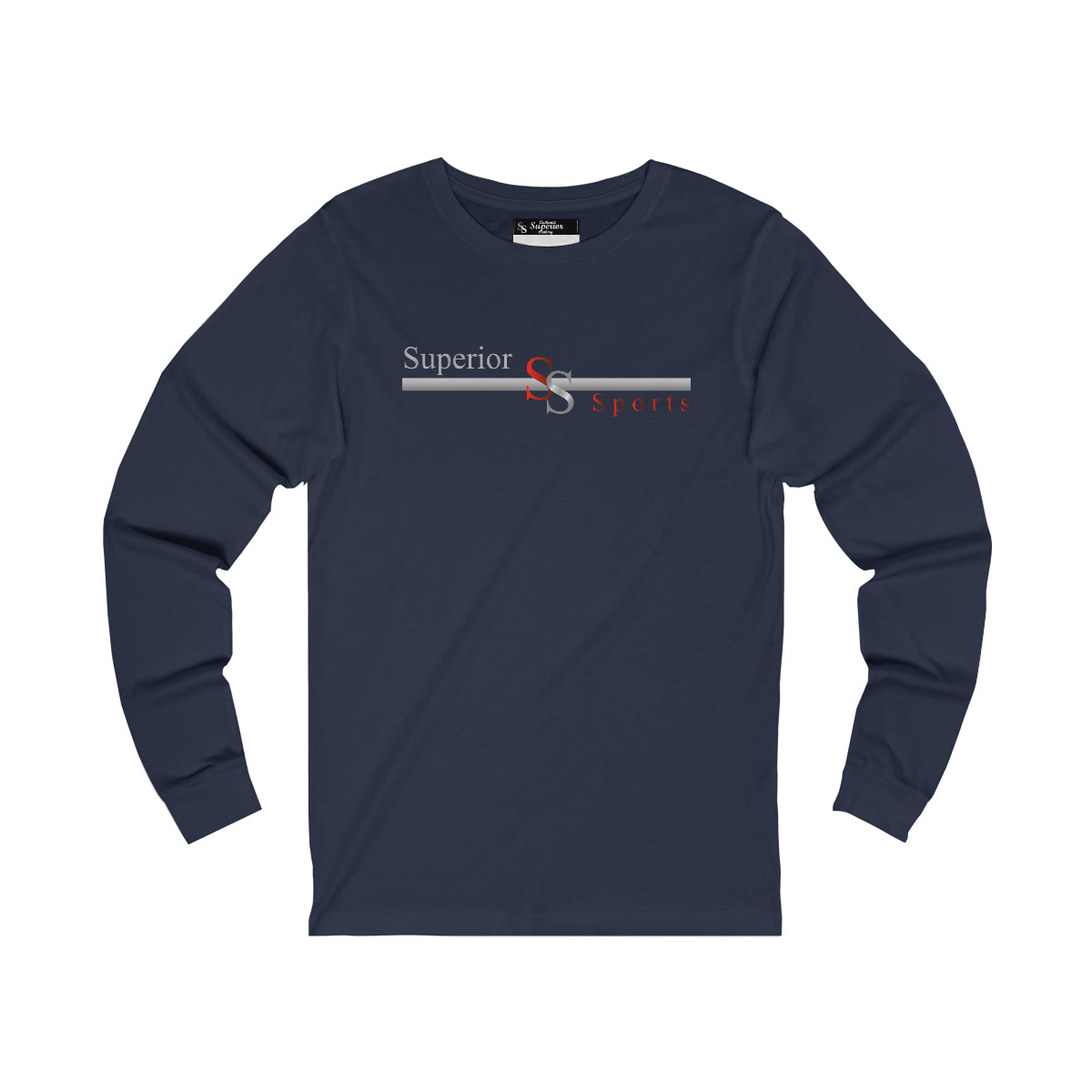 Men Long Sleeve SS Long Bars Tee
