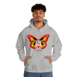 Ladies Hoodie Colorful Butterfly