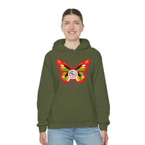 Ladies Hoodie Colorful Butterfly
