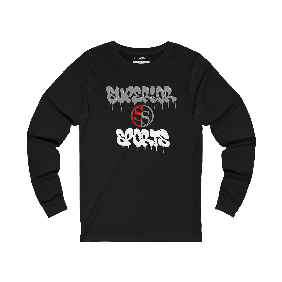 Men Long Sleeve Ghoulish Gray SS Tee