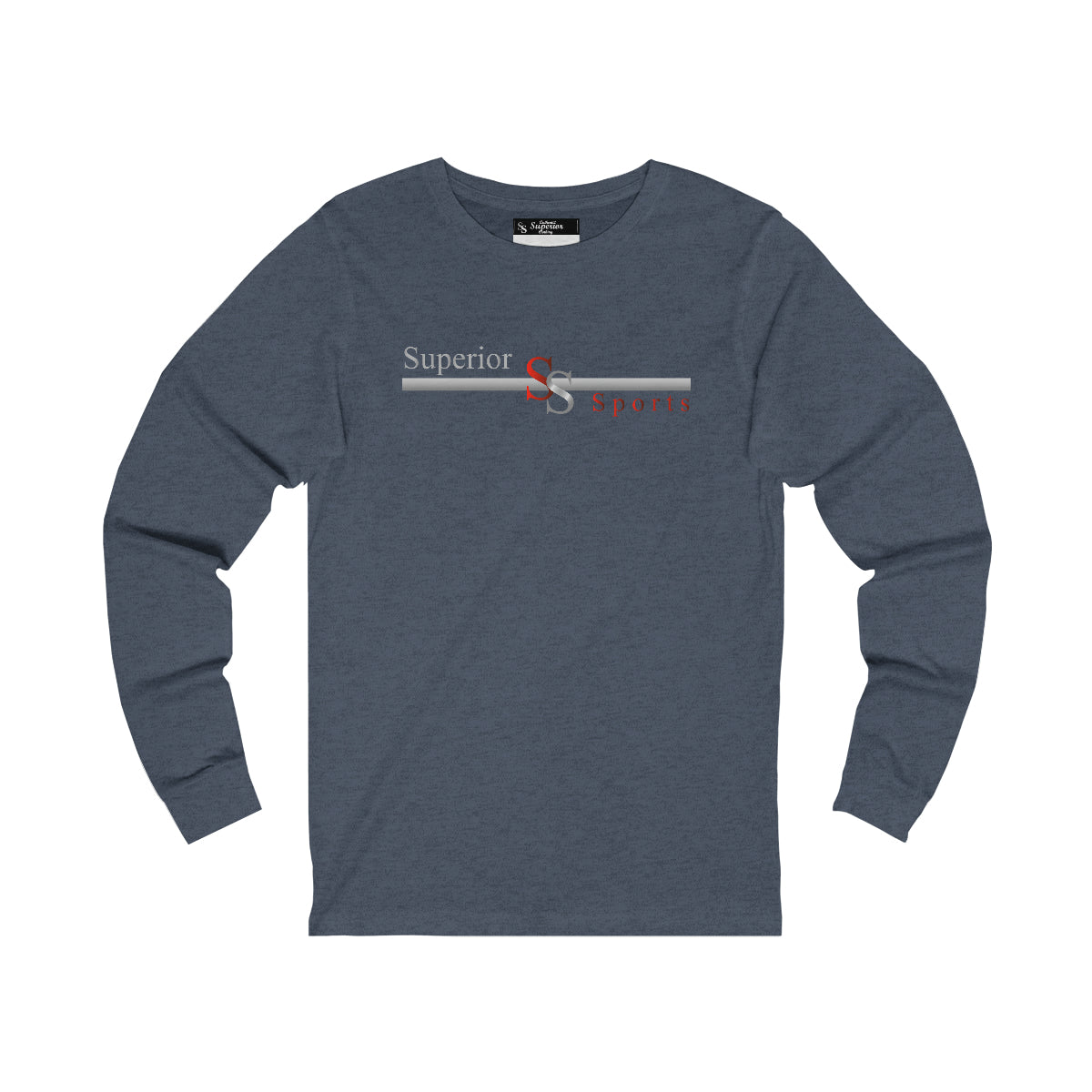 Men Long Sleeve SS Long Bars Tee