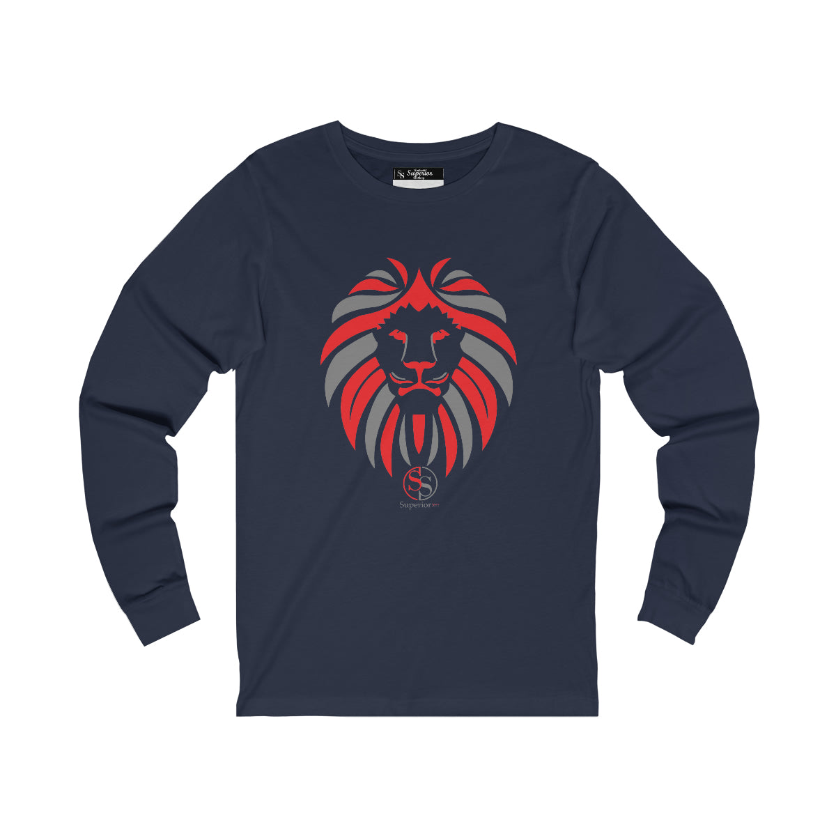 Men Long Sleeve Lion Long Sleeve Tee