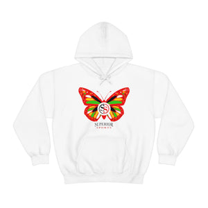 Ladies Hoodie Colorful Butterfly