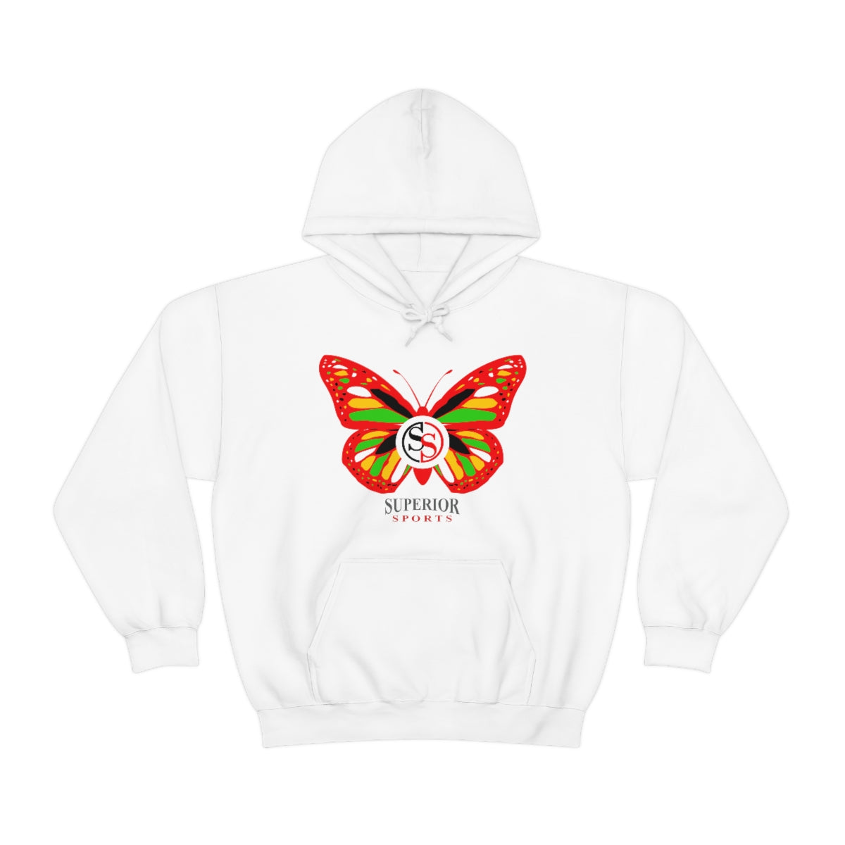 Ladies Hoodie Colorful Butterfly