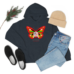 Ladies Hoodie Colorful Butterfly