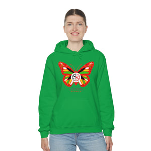 Ladies Hoodie Colorful Butterfly