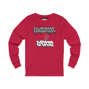 Men Long Sleeve Ghoulish Gray SS Tee