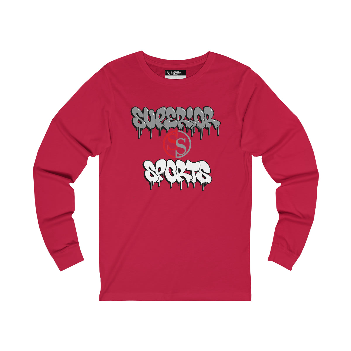 Men Long Sleeve Ghoulish Gray SS Tee