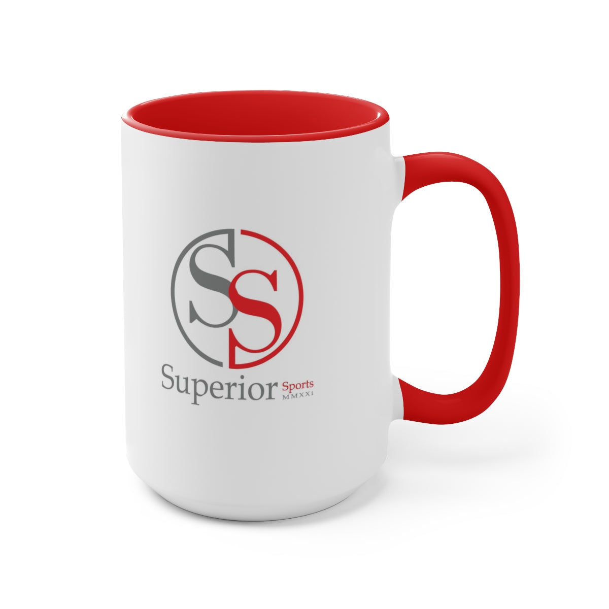 Two-Tone SS Coffee Mugs, 15oz