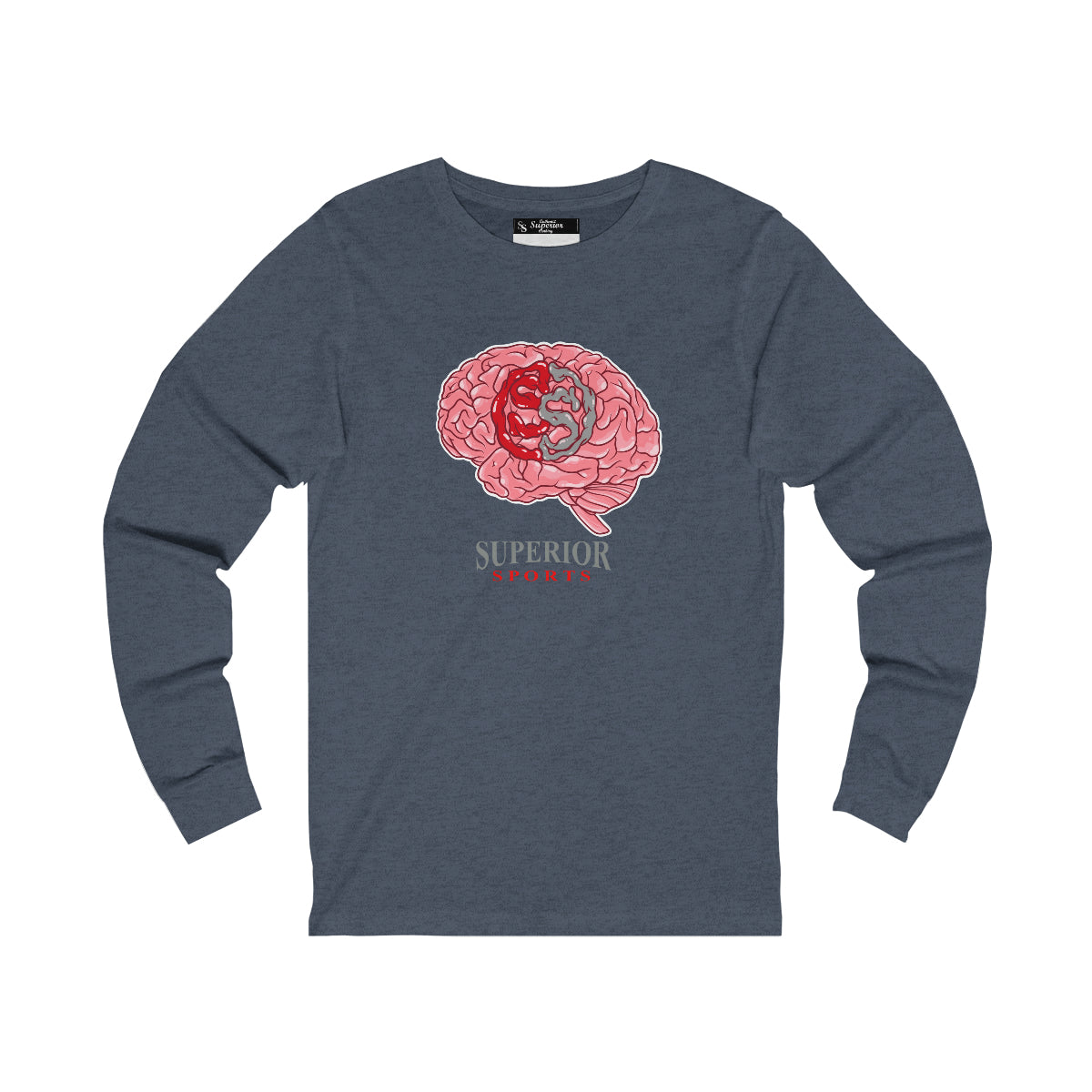 Men Long Sleeve Brain SS Tee