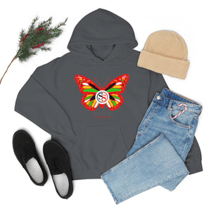 Ladies Hoodie Colorful Butterfly