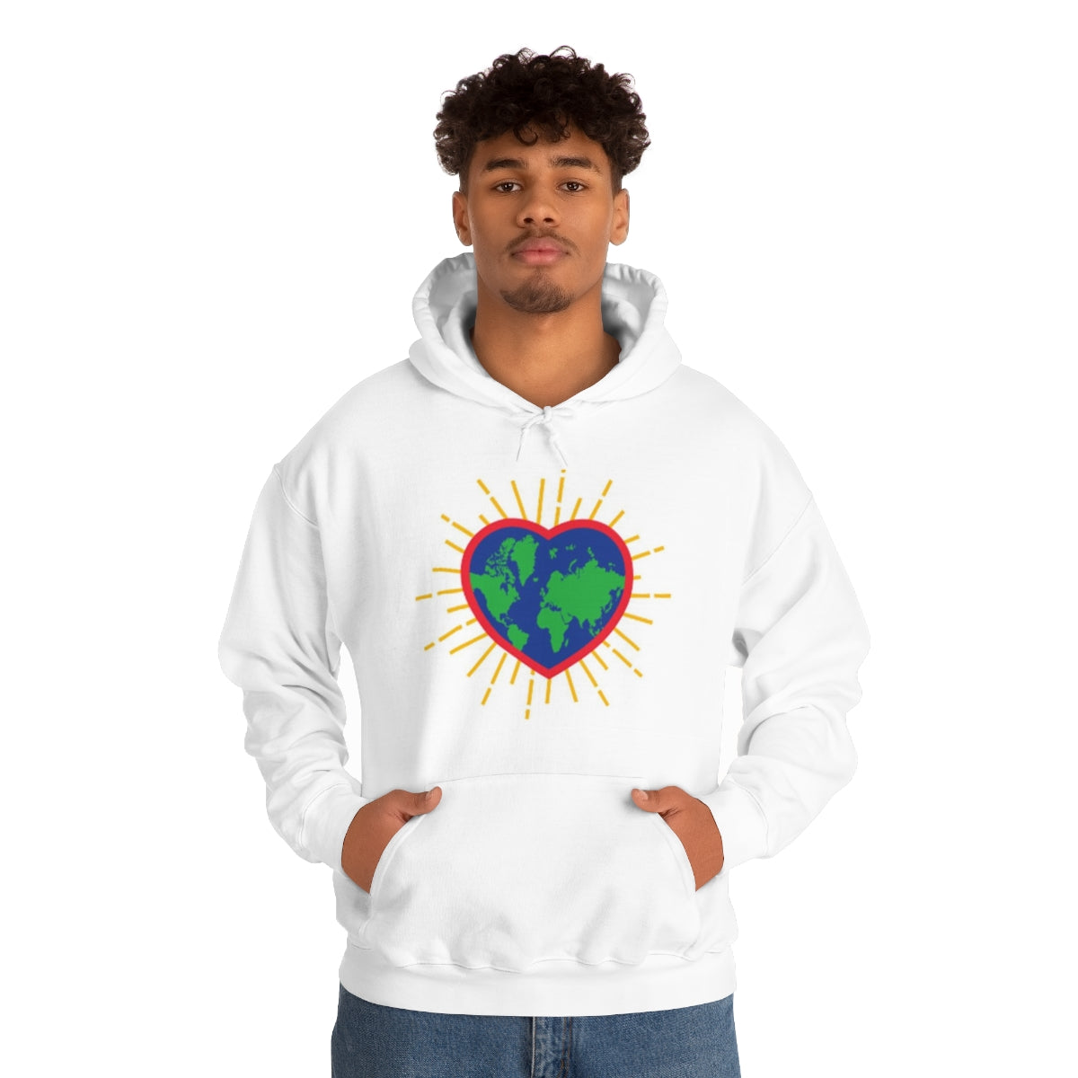 Ladies Hoodie Love Heart