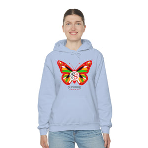 Ladies Hoodie Colorful Butterfly