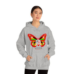 Ladies Hoodie Colorful Butterfly